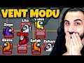 VENT MODU!! HERKES VENT ATABİLİYOR!! EKİPLE AMONG US | Barış Can