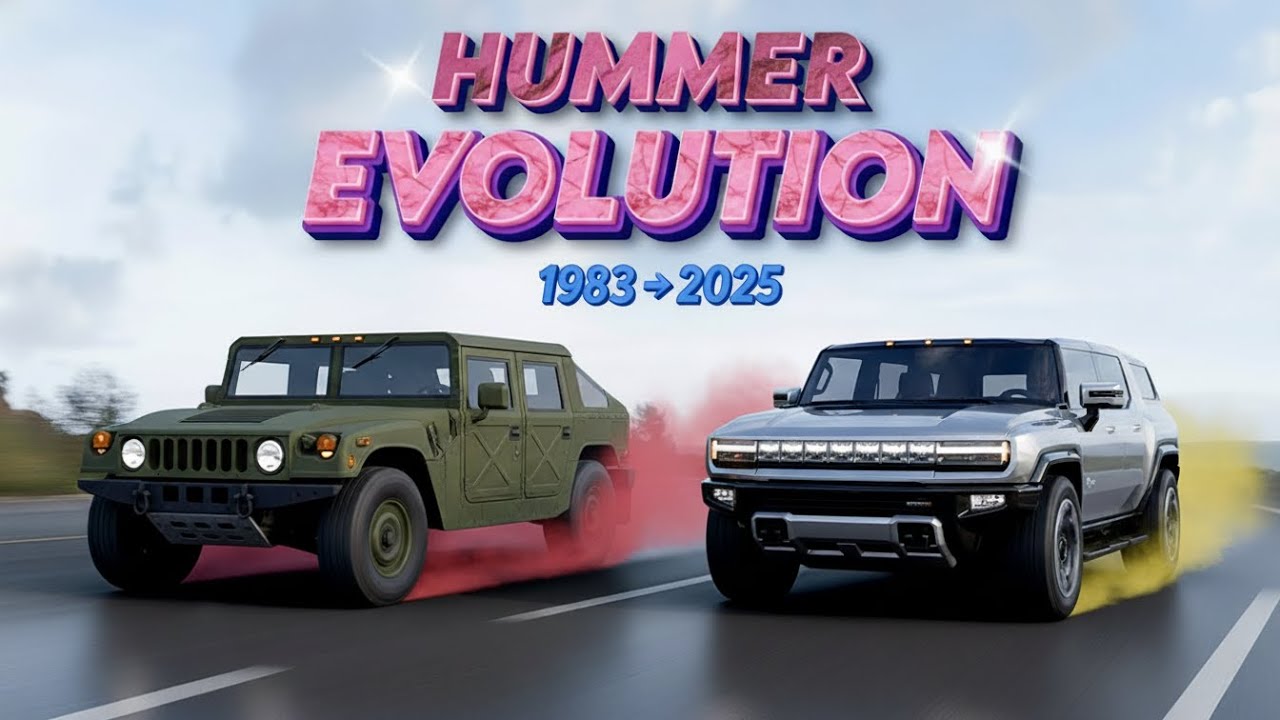 Hummer Evolution 1983–2025 | Military Beast to Electric Monster ⚡