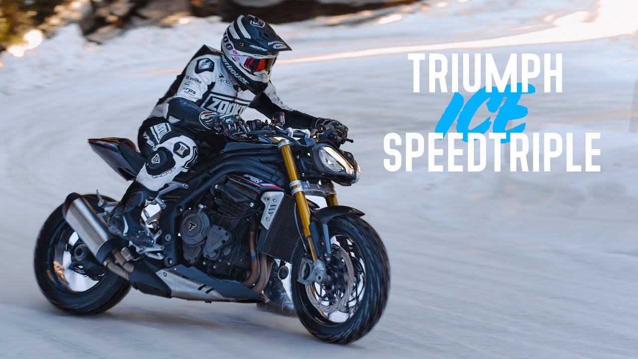 TRIUMPH SPEED TRIPLE 1200 RS SUR LA GLACE ❄️ | LES COULISSES D’UN PROJET AUDACIEUX