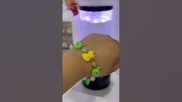 Frog and duck bracelet #smallbusiness #jewerly #handmadejewelry