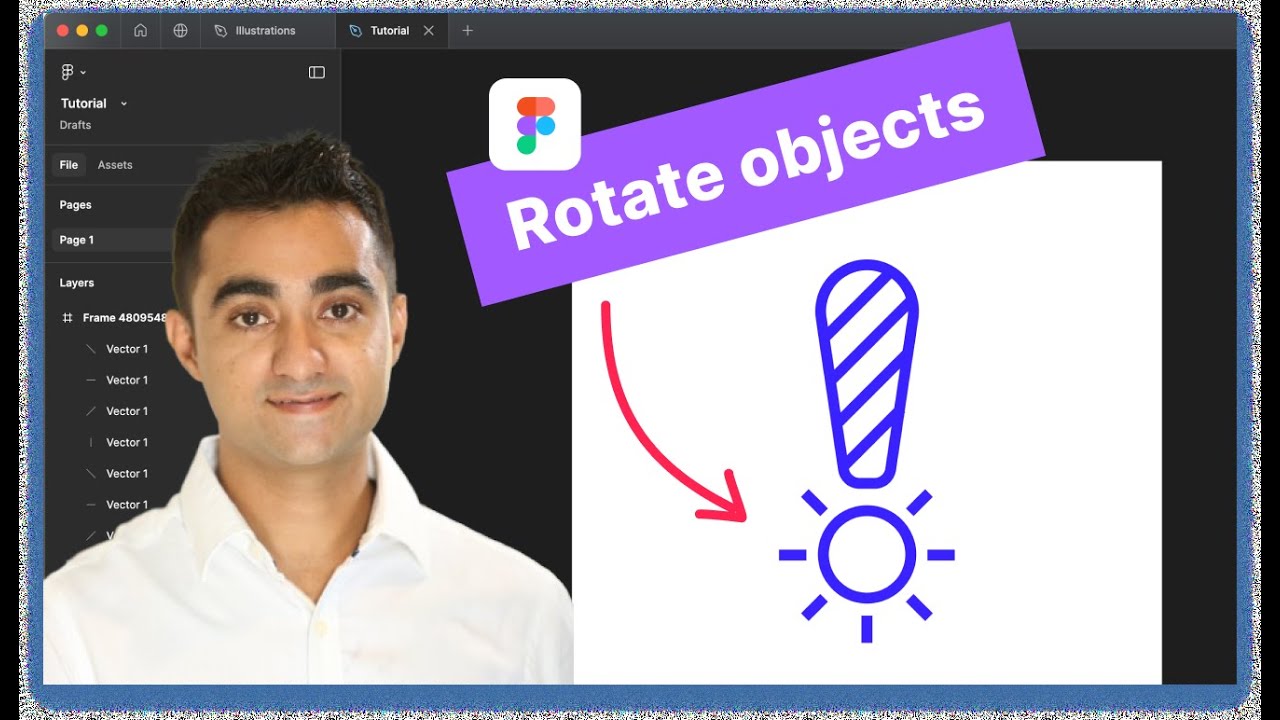 Rotate objects in Figma - YouTube
