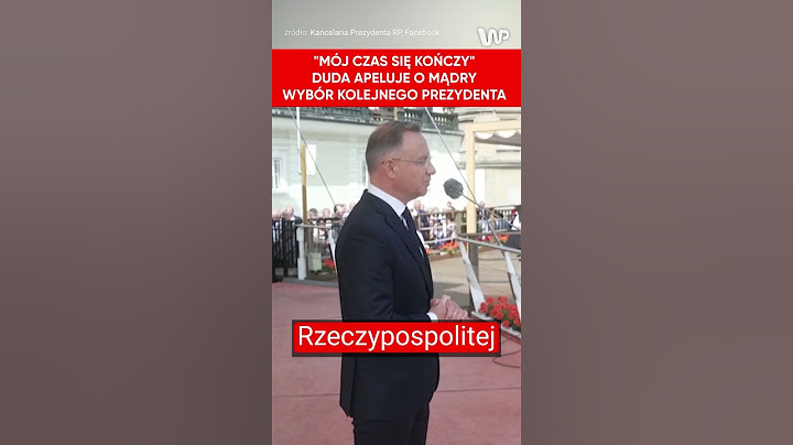 "Mój czas się kończy". Prezydent Duda modli się za mądry wybór swojego następcy
