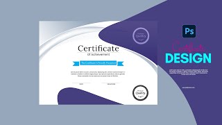 How to create a Professional certificate Template | Adobe Photoshop & Illustrator Tutorial screenshot 2