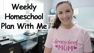 Weekly Homeschool Plan With Me! Homeschool Routine and Week Organization  - Plum Paper Planner