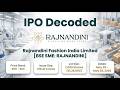 Rajnandini SME IPO  Apply or Avoid    निवेश करें या बचें