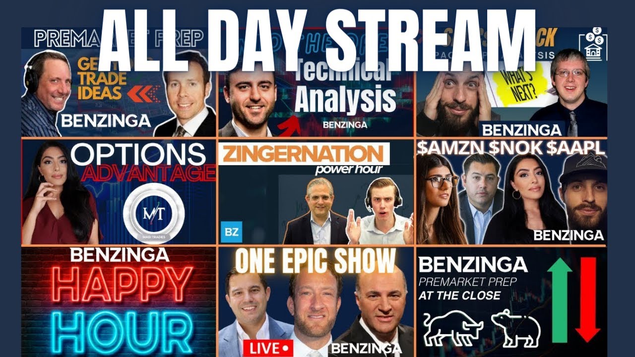 Benzinga All Day Stream | Benzinga Live Stock Market - YouTube