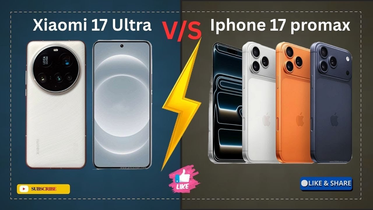 iPhone 17 Pro Max vs Xiaomi 17 Ultra | Ultimate Flagship Comparison 2025 | Camera, Performance