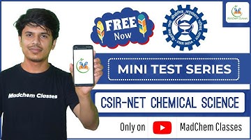 Mini Test Series for CSIR NET Chemical Science | free test series for csir net chemical science