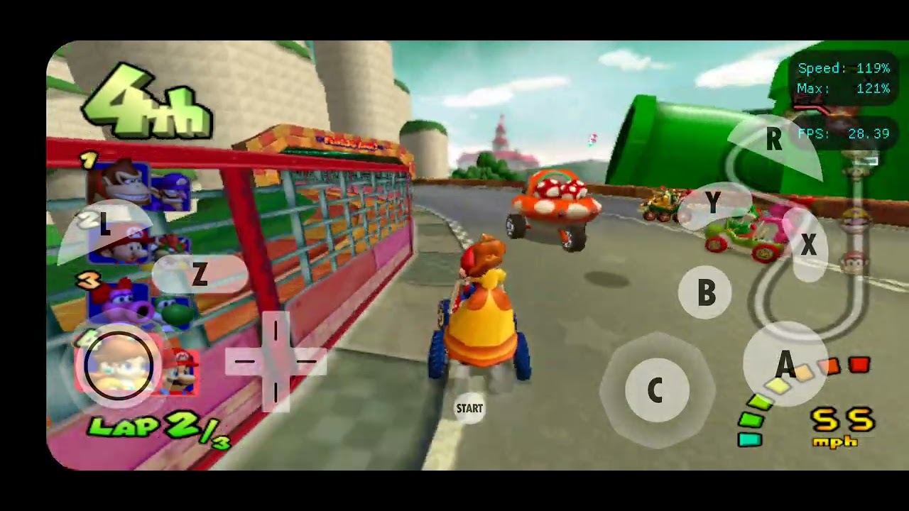 MARIO KART  GAMECUBE  con la princesa 👸