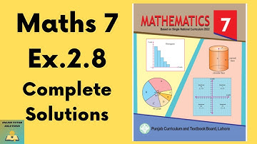 Exercise 2.8 Chapter 2  Class 7 Math New Book  | Class 7 Math New Book Unit 2 Exercise 2.8