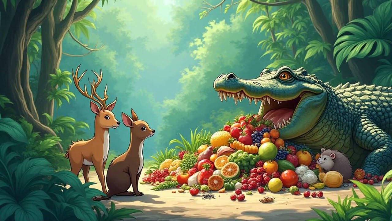 The Greedy Crocodile - Story For Children