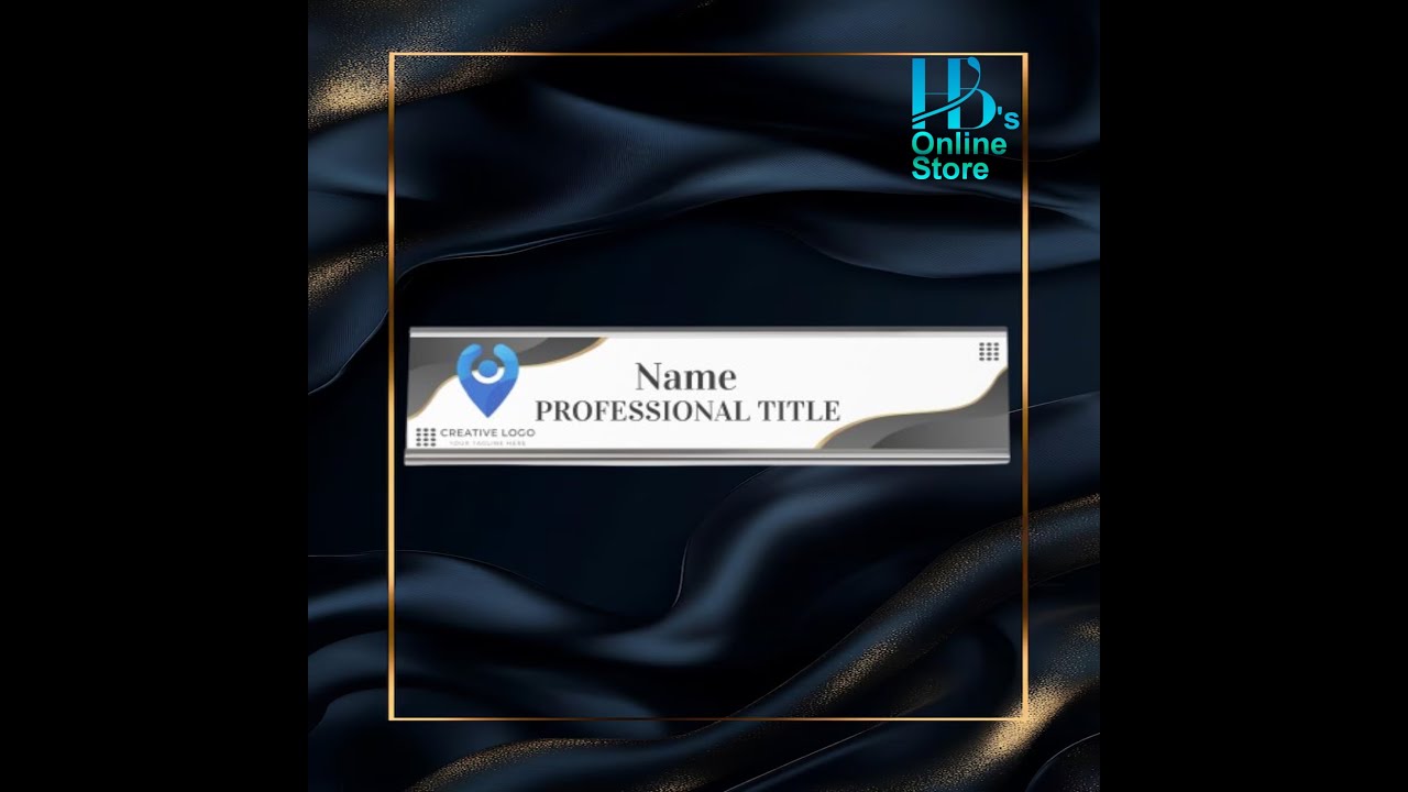 Customizable Desktop Name Plates at HB's Online Store's