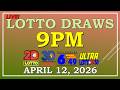 LOTTO RESULT  9PM DRAW , APRIL 12,  2026@LottoResultTV15K