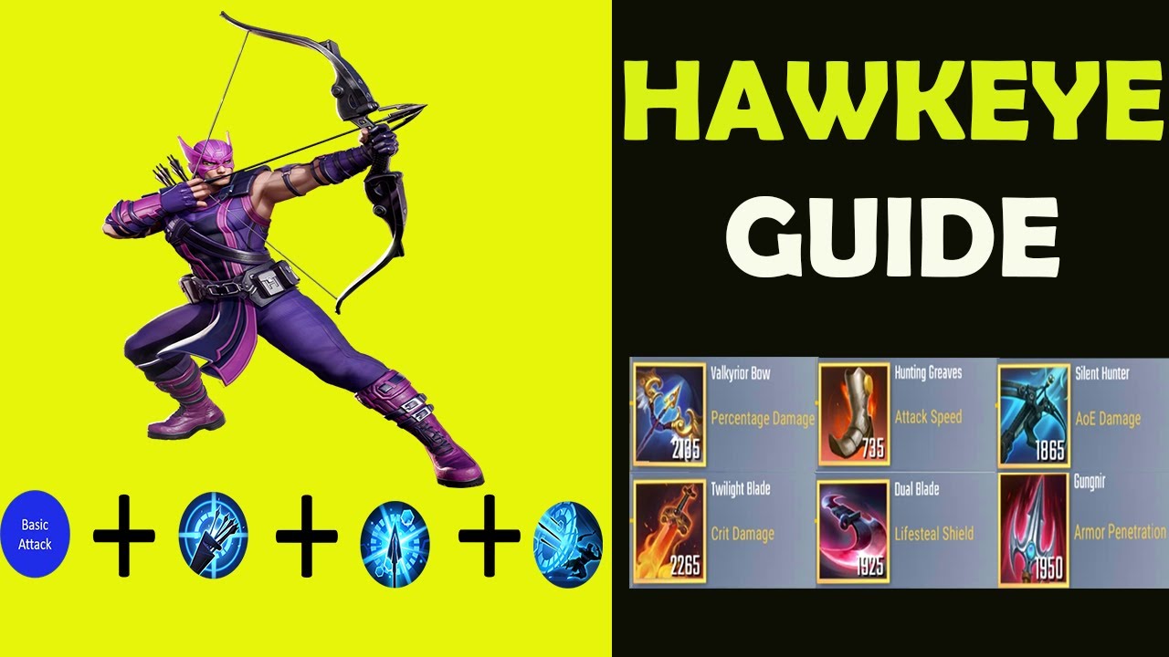 HOW TO USE MARVEL SUPER WAR HAWKEYE GUIDE IN 5 MINUTES