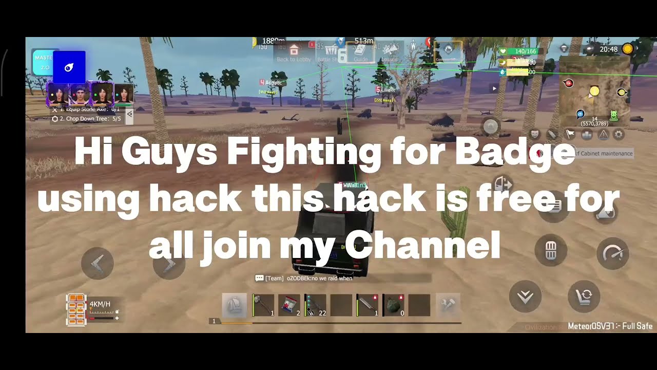 Pvp For Badge Using Hack free join telegram channel Now....