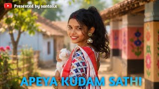 Apeya Kudam Sathi || New Santhali Romantic AI Cover Song || Santalix
