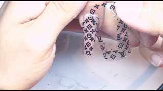 How to apply designer nail art foil transfer / achieve a perfect nail foil transfer application