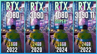 RTX 4080 vs RTX 3090 vs RTX 4080 SUPER vs RTX 3090 TI - Test in 20 Games