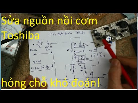 Video Nồi cơm Toshiba hỏng nguồn:Hỏng chỗ không ngờ tới! - youtube