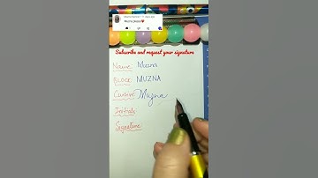 Muzna Signature style🖋️🌟💯#ytshorts #youtubeshorts #youtube