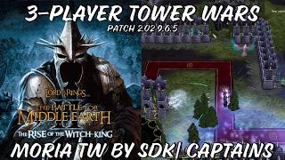 3-Player Tower Wars | Battle for Middle-Earth 2 RotWK | Moria TW (SDK|Captains)