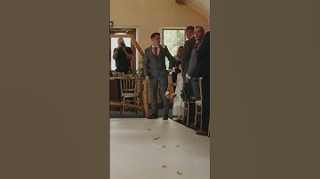 Just Wait … Amazing Emotional Groom Moment #weddingmoments #cryinggroom
