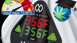 PERFECT Vaporizer Temperature For THC or CBD - GUIDE