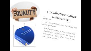 Equality In Irish Constitutional Law Part 2