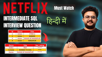 Netflix Dataset SQL Interview Question | SQL Tutorial for Beginners in Hindi | Deepankar Pathak