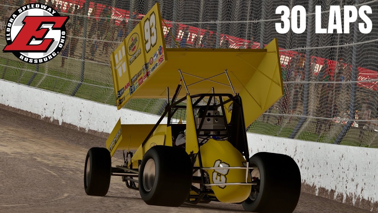 30 Laps @ Eldora in 305 Winged Sprint Car | iRacing