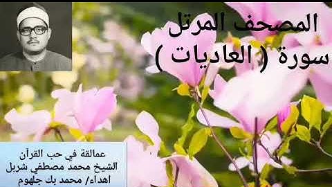 المصحف المرتل الشيخ محمد مصطفي شربل سورة ( العاديات)