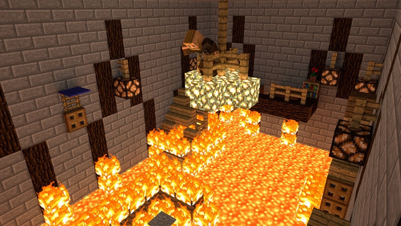 The floor is lava!- Minecraft render