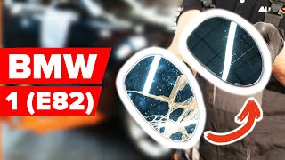 How to change glass for wing mirror / side mirror glass BMW 1 Series E82 [TUTORIAL AUTODOC]