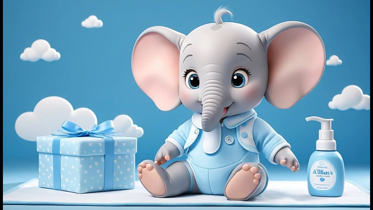 The Funny Elephant Bath Song | Silly Bath Rhyme & Water Play Adventure for Kids | English