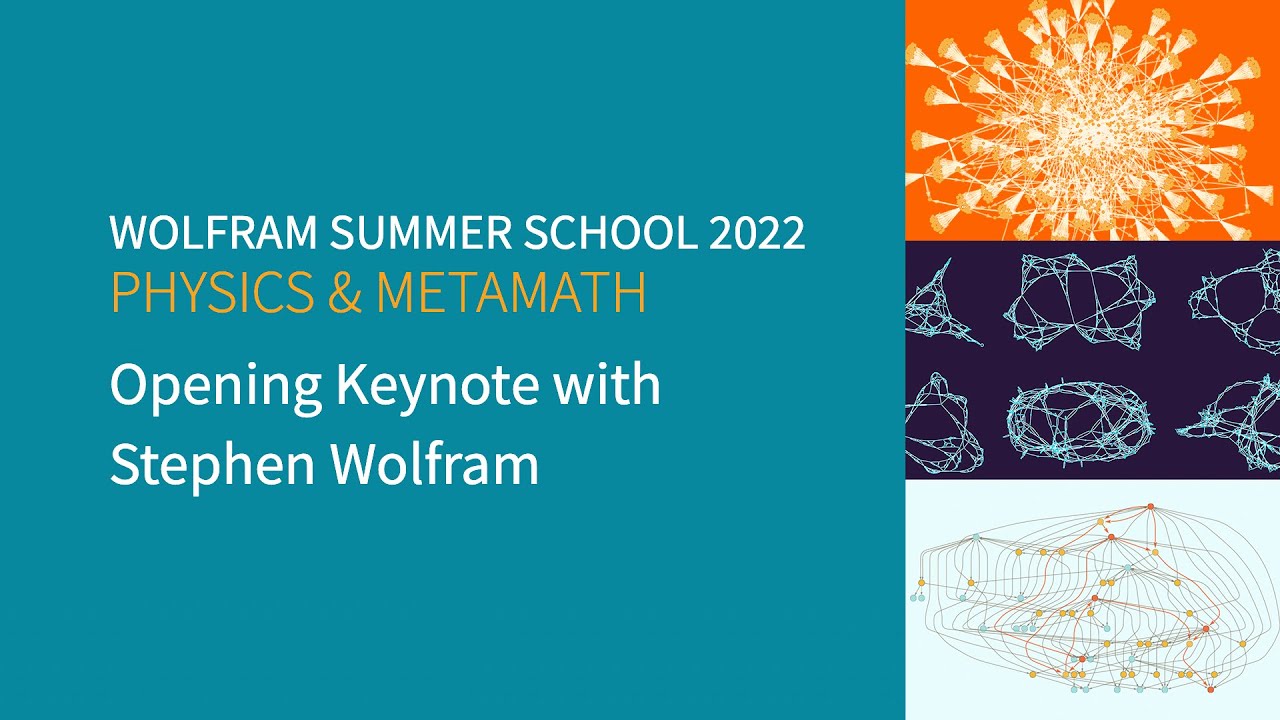 Wolfram Summer School 2022 Physics and Metamath Opening Keynote with