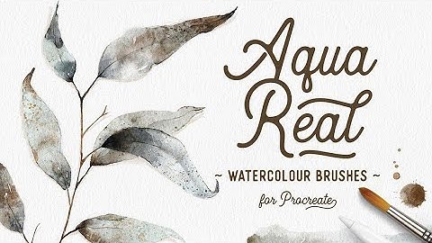 Brushes for Procreate: AquaReal Procreate Watercolor Set