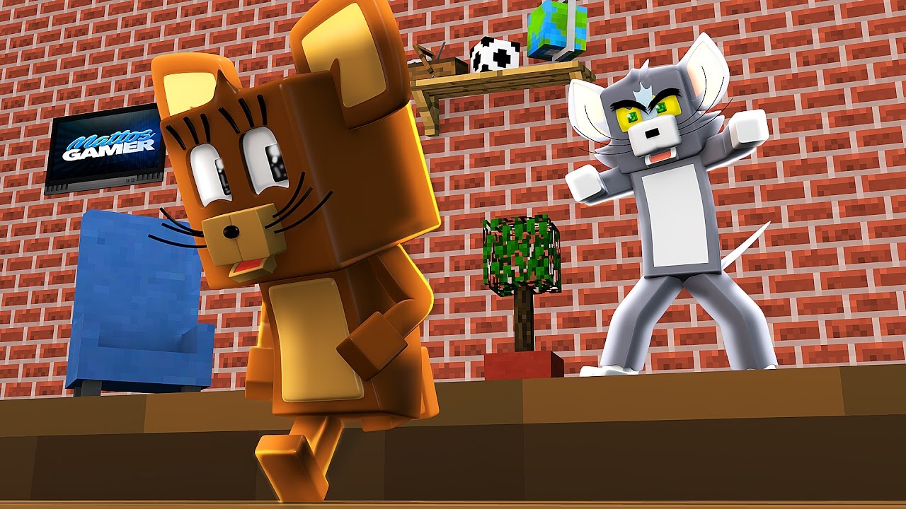 Minecraft LUCKY PVP TOM & JERRY! YouTube