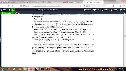 Properties of Open sets and Closed Sets