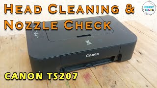 CANON TS207 | BASIC MAINTENANCE | NOZZLE CHECK & HEAD CLEANING WITHOUT PC (Tagalog)