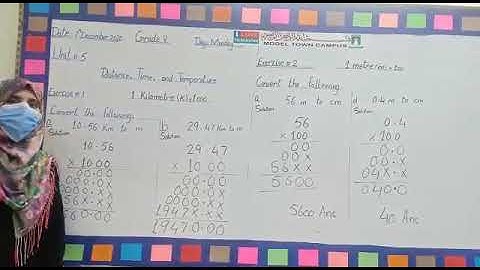 Mathematics Unit#5 Distance, Time and Temperature Grade V