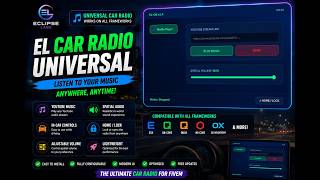 🚗 EL Car Radio V1 | Universal FiveM Music System (ESX, QB-Core, Qbox & More)