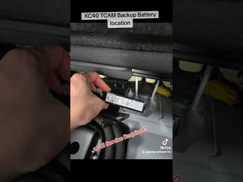 Volvo XC40 TCAM Backup Battery Location #car #volvo #tcam #repair #fix #diy #youtubeshorts #mechanic
