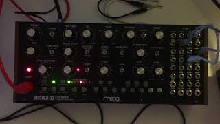 Moog Mother 32 with Roland Juno 60 Bass