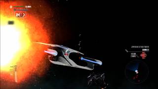 Star Trek Legacy: Ultimate Universe 2.2 - Galaxy Class Fleet vs. Dominion Fighters!