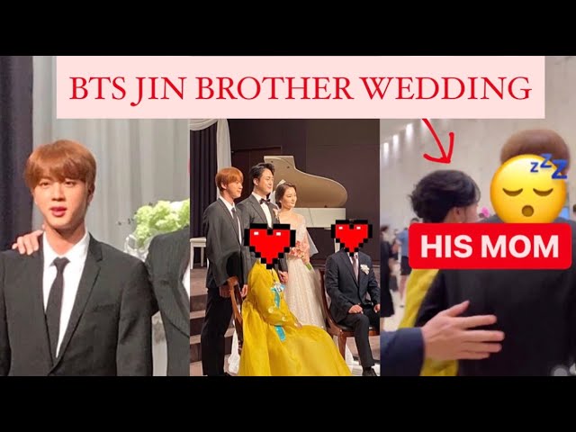Bts Seokjin On His Brother Wedding Kim Seokjung Wedding Youtube