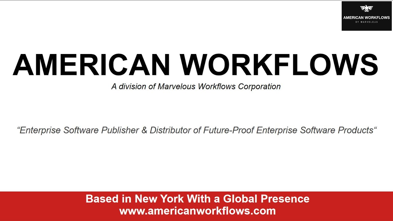 Introduction to American WorkFlows Enterprise Software Company - YouTube