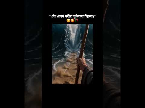“নদী দুই ভাগ হয়ে যাওয়া কোন নবীর মুজিজা?”#ইসলামিক_ভিডিও #allah #islamicstatus #muslim #river