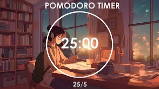 2-Hour Study With Me | 25/5 Pomodoro Timer | Persistence | Chill Relaxing Music | Day 13