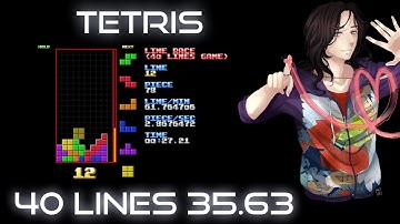 40L Sprint - 35.63 Seconds - [Tetris]