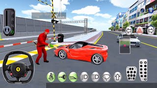 3D Car vs Bullet Train Statin #01 - 3D Car Driving Simulator - Android Gameplay screenshot 5